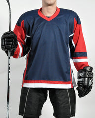 STADIUM Hockey Jersey - Navy/Red/White