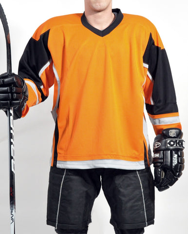 STADIUM Hockey Jersey - Orange/Black/Grey