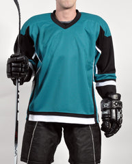 STADIUM Hockey Jersey - Teal/Black/White