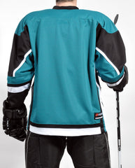 STADIUM Hockey Jersey - Teal/Black/White