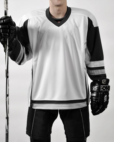 STADIUM Hockey Jersey - White/Black/Grey