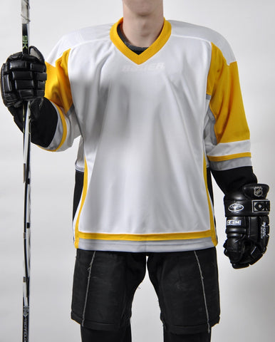 STADIUM Hockey Jersey - White/Gold/Grey