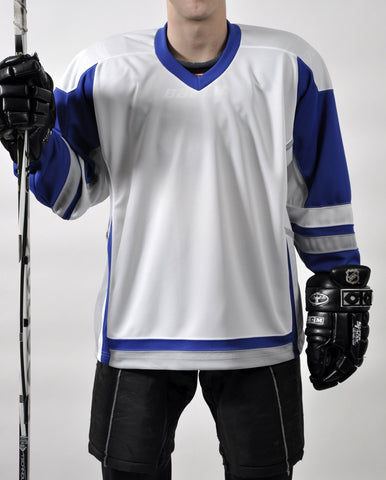 STADIUM Hockey Jersey - White/Royal/Grey